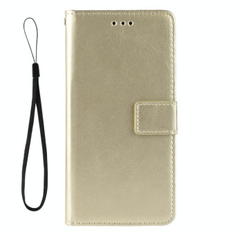 Retro Crazy Horse Texture Horizontal Flip Leather Case for Sony Xperia 2 , with Holder & Card Slots & Photo Frame(Gold)