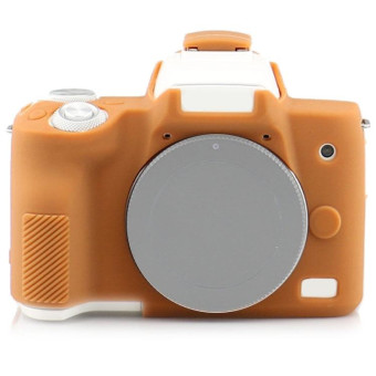 Richwell  Silicone Armor Skin Case Body Cover Protector for Canon EOS M50 Body Digital Camera(Brown)