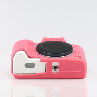 Richwell  Silicone Armor Skin Case Body Cover Protector for Canon EOS M50 Body Digital Camera(Pink)