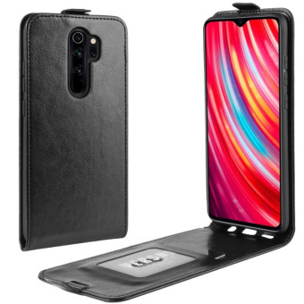 For Xiaomi Redmi Note 8 Pro Crazy Horse Vertical Flip Leather Protective Case(Black)
