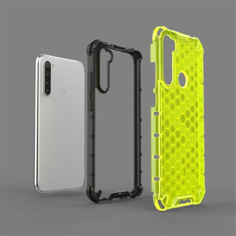 For Redmi Note 8 Shockproof Honeycomb PC + TPU Case(Grey)