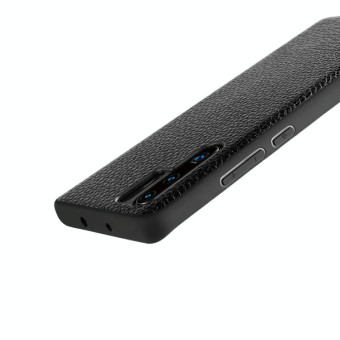 For Huawei P30 Pro Lychee Grain Cortex Anti-falling TPU Mobile Phone Shell Protective Case(Black)