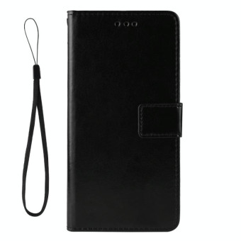 For Sony Xperia 8 Retro Crazy Horse Texture Horizontal Flip Leather Case , with Holder & Card Slots & Photo Frame(Black)
