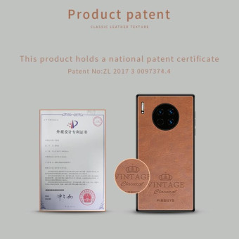 For Huawei Mate 30 Pro PINWUYO Pin Rui Series Classical Leather, PC + TPU + PU Leather Waterproof and Anti-fall All-inclusive Protective Case(Red)
