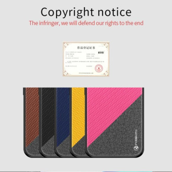 For Xiaomi RedMi 8 PINWUYO Rong Series  Shockproof PC + TPU+ Chemical Fiber Cloth Protective Cover(Black)
