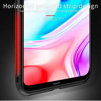 For Xiaomi RedMi 8 PINWUYO Rong Series  Shockproof PC + TPU+ Chemical Fiber Cloth Protective Cover(Black)