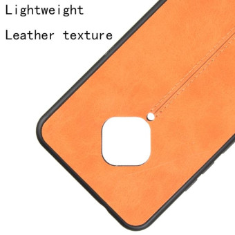 For Vivo V17 / S1 Pro International Edition Shockproof Sewing Cow Pattern Skin PC + PU + TPU Case(Orange)