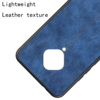 For Vivo V17 / S1 Pro International Edition Shockproof Sewing Cow Pattern Skin PC + PU + TPU Case(Blue)