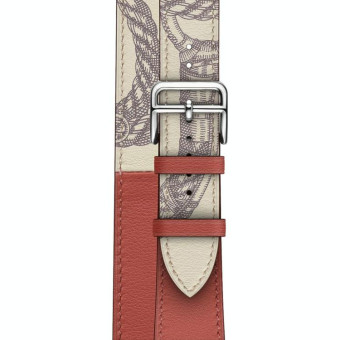 For Apple Watch 3 / 2 / 1 Generation 38mm Universal Silk Screen Printing Double-loop Watch Band(Red)