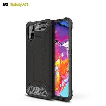 For Galaxy A71 Magic Armor TPU + PC Combination Case(Black)