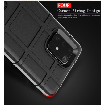 For Galaxy A91 Full Coverage Shockproof TPU Case(Army Green)