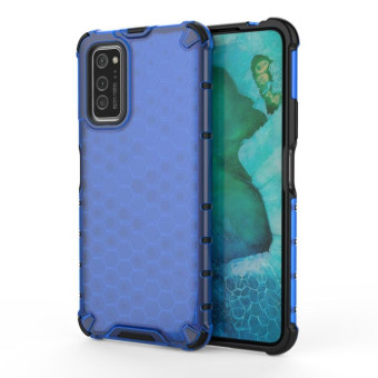 For Galaxy S20 Shockproof Honeycomb PC + TPU Case(Blue)