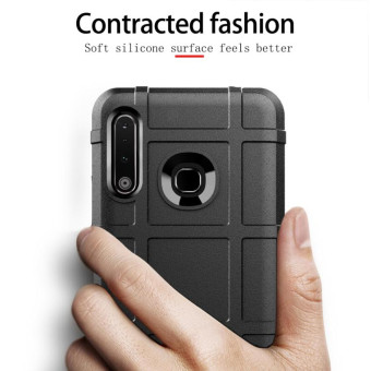 For Galaxy A70e Full Coverage Shockproof TPU Case(Brown)