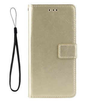 For Galaxy S20 Ultra/S20 Ultra 5G  Retro Crazy Horse Texture Horizontal Flip Leather Case , with Holder & Card Slots & Photo Frame(Gold)