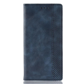 For Galaxy S20+/S20+5G Magnetic Buckle Retro Crazy Horse Texture Horizontal Flip Leather Case  , with Holder & Card Slots & Photo Frame(Blue)