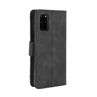 For Galaxy S20+/S20+5G Wallet Style Skin Feel Calf Pattern Leather Case with Separate Card Slot(Black)