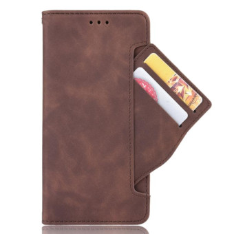 For Galaxy S20+/S20+5G Wallet Style Skin Feel Calf Pattern Leather Case with Separate Card Slot(Brown)