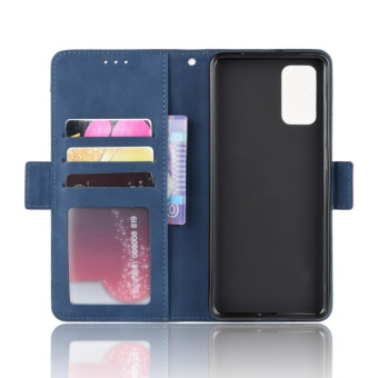 For Galaxy S20+/S20+5G Wallet Style Skin Feel Calf Pattern Leather Case with Separate Card Slot(Blue)