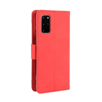 For Galaxy S20+/S20+5G Wallet Style Skin Feel Calf Pattern Leather Case with Separate Card Slot(Red)