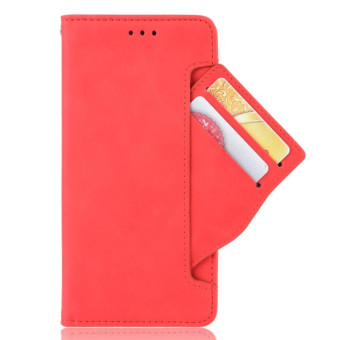 For Sony Xperia 1 II  Wallet Style Skin Feel Calf Pattern Leather Case ,with Separate Card Slot(Red)