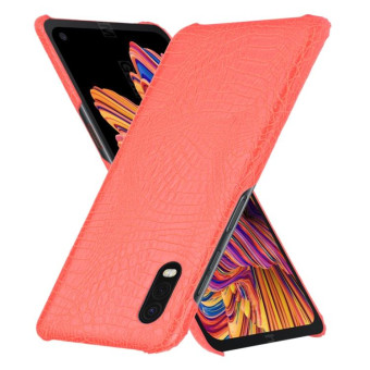 For Galaxy Xcover Pro Shockproof Crocodile Texture PC + PU Case(Red)
