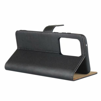 For Galaxy S20 Ultra Leather Horizontal Flip Holster With Magnetic Clasp and Bracket and Card Slot and Wallet(Black)