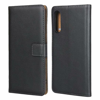 For Galaxy A70/A70S Leather Horizontal Flip Holster With Magnetic Clasp and Bracket and Card Slot and Wallet(Black)