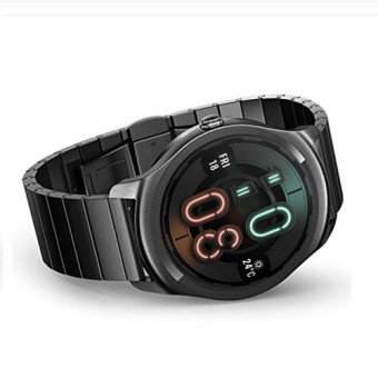 22mm For Huawei Watch GT2e / GT2 46mm A Butterfly Clasp Stainless Steel Watch Band (Black)