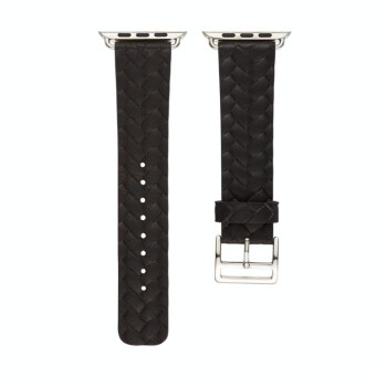 For Apple Watch Ultra 49mm&Watch Ultra 2 49mm / Series 9&8&7 45mm / SE 3&SE 2&6&SE&5&4 44mm / 3&2&1 42mm Braided Strap(Black)