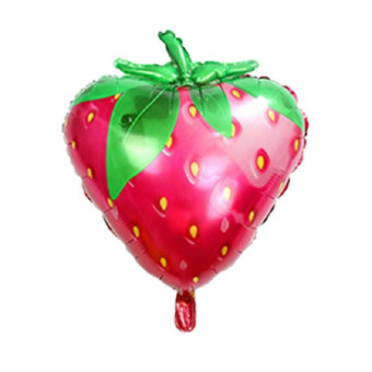 Shaped Fruit Shape Aluminum Film Balloon Fruit Party Children Birthday Dress up Balloon(Strawberry)