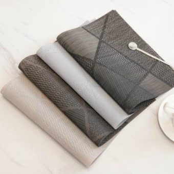 6PCS Creative Environmentally Friendly Simple Table Mats Coffee Cup Pad, Size: 30x45cm(Beige)