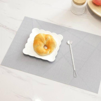 Creative Environmentally Friendly Simple Table Mats Coffee Cup Pad, Size: 30x45cm(Silver)