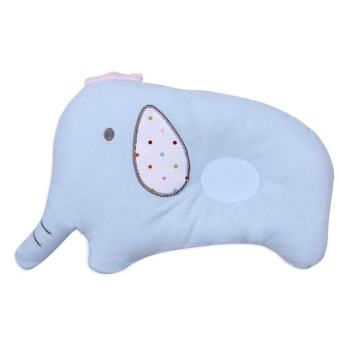 Baby Breathable Elephant Neck Cervical Pillow Anti-head Correction Head Shape Pillow(Blue)