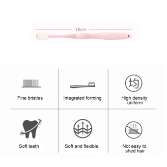 Home Version of Pregnant Women and Children's Super Soft Toothbrush(Pink)
