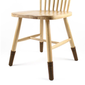 4pcs/pack Chair Legs Knitted Non-Slip Floor Protection Cap Anti-Scratch Socks Cover(Coffee)