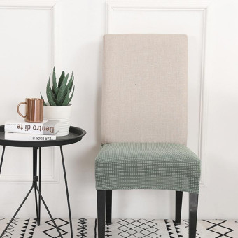 Knitted Padded Chair Cushion Cover(Green)