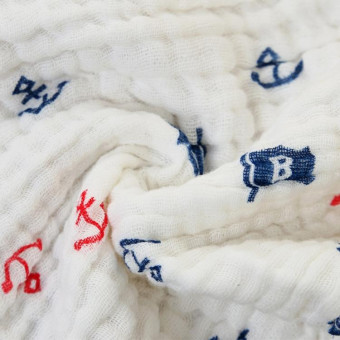 2 PCS Cotton 6-layer Gauze Saliva Towel Seersucker Small Square Scarf(Giraffe)