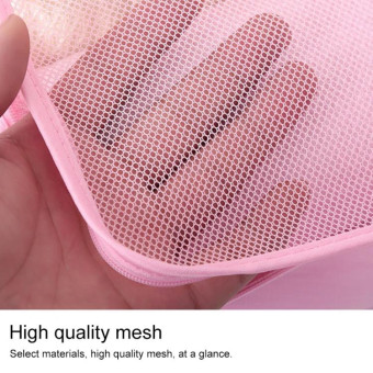 6 PCS/Set Travel Bag ClothesLuggage Organizer High Capacity Mesh Packing Cubes(Wine red)