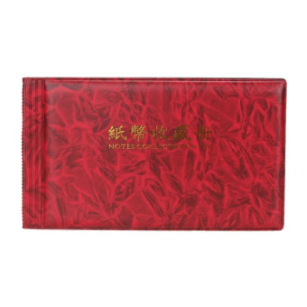 30-page Small Square Banknote Collection Book Albums(Rose Red)
