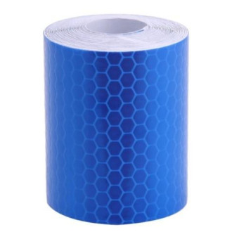 Car Motorcycles Reflective Material Tape Sticker  Safety Warning Tape Reflective Film(Blue)