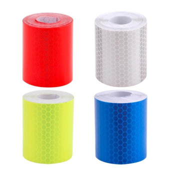 Car Motorcycles Reflective Material Tape Sticker  Safety Warning Tape Reflective Film(Blue)