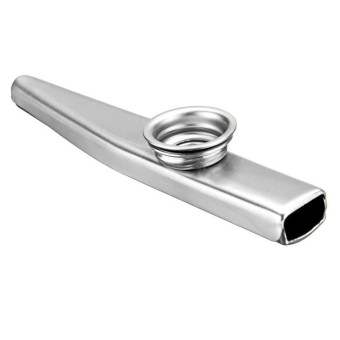 10 PCS Metal Kazoo Children Accompaniment Instrument(Silver)