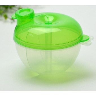Baby Milk Powder Formula Dispenser Food Container Storage Feeding Box 3 Layer Leakproof Travel Storage Box for Kids Toddler(Green)