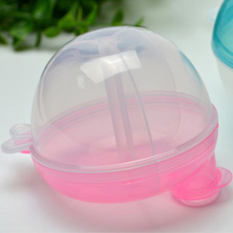 Baby Milk Powder Formula Dispenser Food Container Storage Feeding Box 3 Layer Leakproof Travel Storage Box for Kids Toddler(Pink)