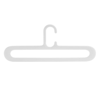 Hanger Plastic Fit Non-Slip Clothes Rack Simple And Flexible Storage Hanger Hook(White)
