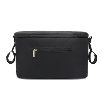 Baby Stroller Bag Mummy Bag Stroller Accessories Hanging Bag(Black)