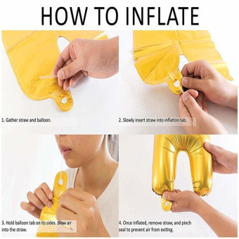 32-Inch Gradient Color Crown Digital Balloon Children Birthday Decoration Film Balloon(Number 0)