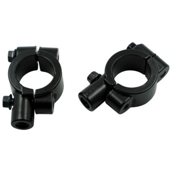 6 PCS Motorcycle Modification Accessories Handlebar Mirror Holder(M8 25mm Black)