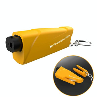 Car Safety Hammer Escapes Trapped Window Broken Device(Yellow)