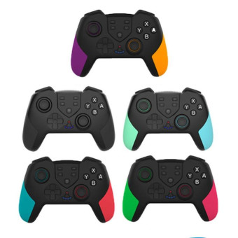 T23 Wireless Bluetooth Game Handle With Vibration And Wake Up Macro Programming Function Handle For Nintendo Switch PRO(Blue Green)